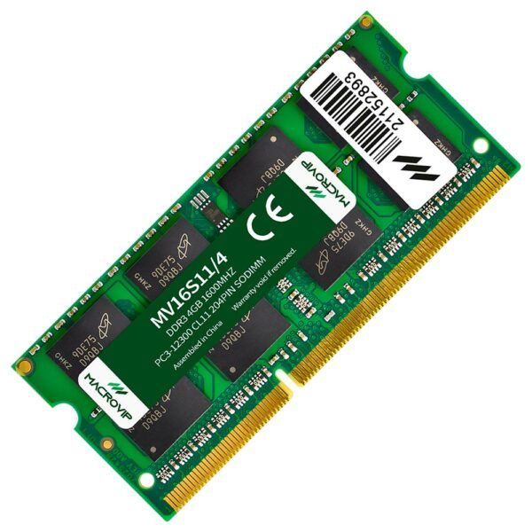 DRAM Memory for Notebook Macrovip DDR3 4GB 1600MHz - MV16S11/4