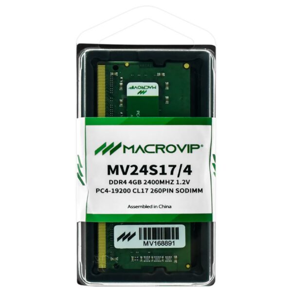 DRAM Memory for Notebook Macrovip DDR4 4GB 2400MHz - MV24S17/4