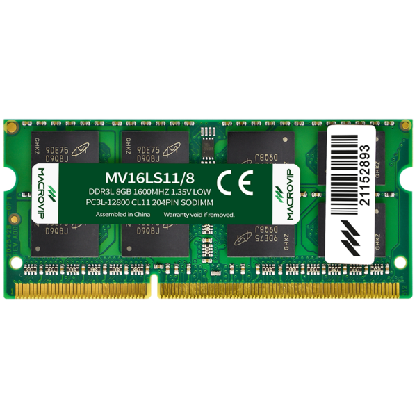 DRAM Memory for Notebook Macrovip DDR3L 8GB 1600MHz - MV16LS11/8