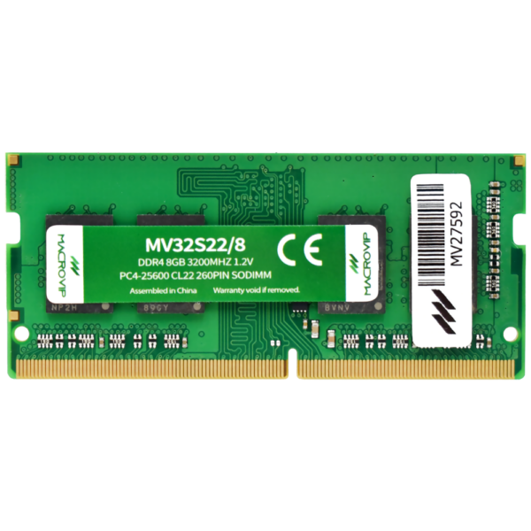 Memoria RAM para Notebook Macrovip DDR4 8GB 3200MHz - MV32S22/8