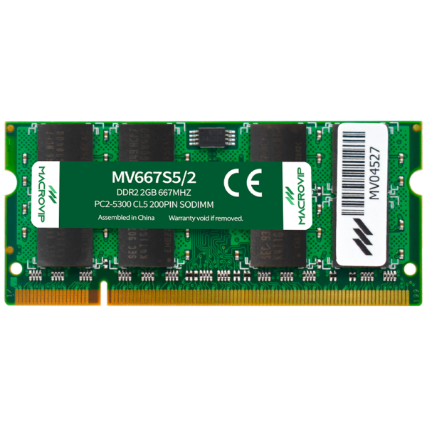 DRAM Memory for Notebook Macrovip DDR2 2GB 667MHz - MV667S5/2