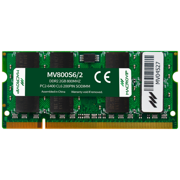 DRAM Memory for Notebook Macrovip DDR2 2GB 800MHz - MV800S6/2