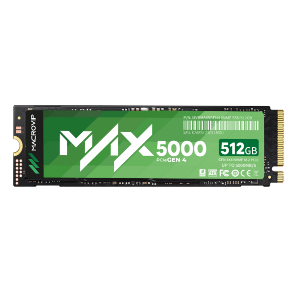 SSD Macrovip MAX5000 M.2 512GB NVMe - MVDMAX5/512GB