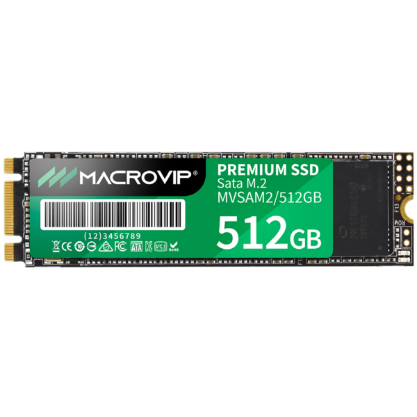 SSD Macrovip Premium M.2 SATA 3 512GB - MVSAM2/512GB