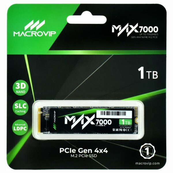 SSD Macrovip MAX7000 M.2 1TB NVMe - MVDMAX7/1TB