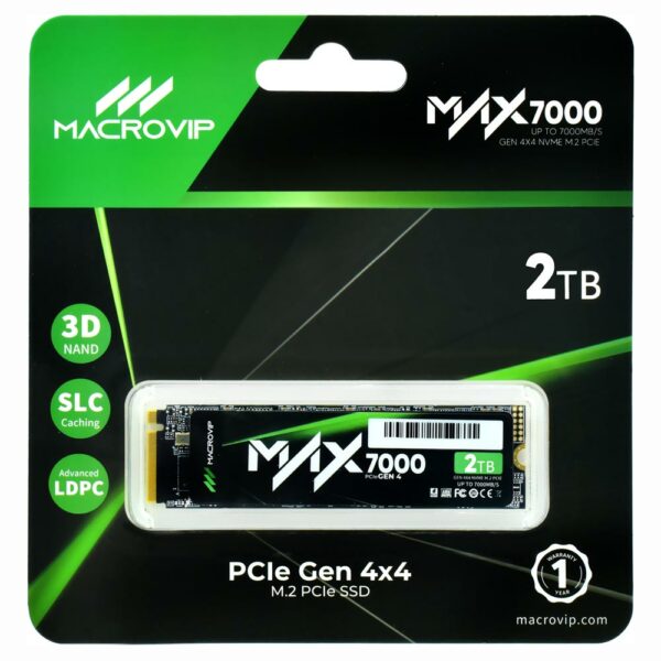 SSD Macrovip MAX7000 M.2 2TB NVMe - MVDMAX7/2TB