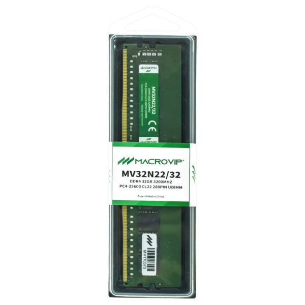 Memória RAM para PC Macrovip DDR4 32GB 3200MHz - MV32N22/32