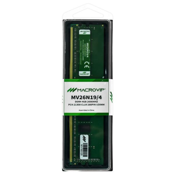 DRAM Memory for PC Macrovip DDR4 4GB 2666MHz - MV26N19/4