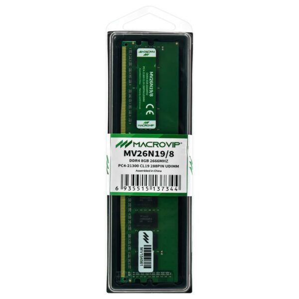 DRAM Memory for PC Macrovip DDR4 8GB 2666MHz - MV26N19/8