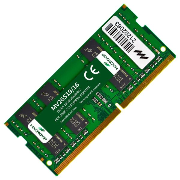 Memoria RAM para Notebook Macrovip DDR4 16GB 2666MHz - MV26S19/16