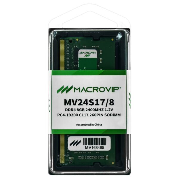 Memória RAM para Notebook Macrovip DDR4 8GB 2400MHz - MV24S17/8