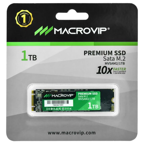 SSD Macrovip Premium M.2 SATA 3 1TB - MVSAM2/1TB