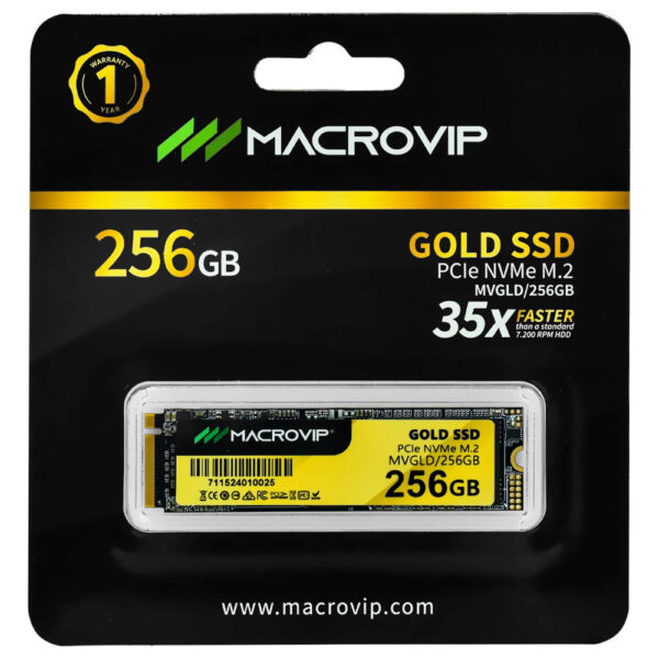 SSD Macrovip Gold M.2 NVMe 256GB - MVGLD/256GB