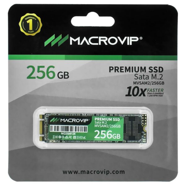 SSD Macrovip Premium M.2 SATA 3 256GB - MVSAM2/256GB