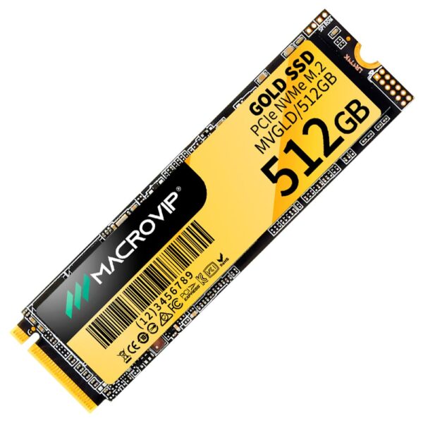 SSD Macrovip Gold M.2 NVMe 512GB - MVGLD/512GB