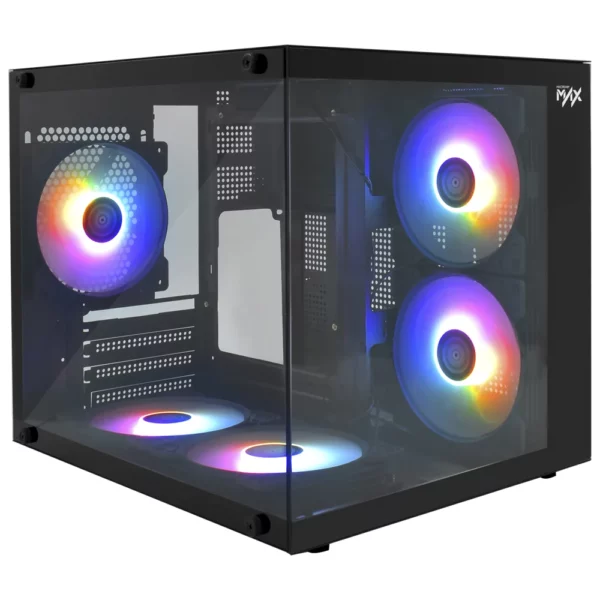 Gabinete Gamer Macrovip MAX Aqua Series TCXA325 Mini-Tower - Preto - Imagem 2