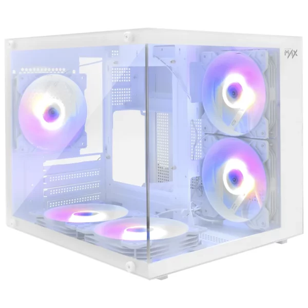 Gabinete Gamer Macrovip MAX Aqua Series TCXA325 Mini-Tower - Branco - Imagem 2