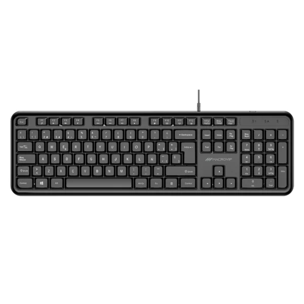 Teclado Silencioso Macrovip K234U Com fio USB - Espanhol