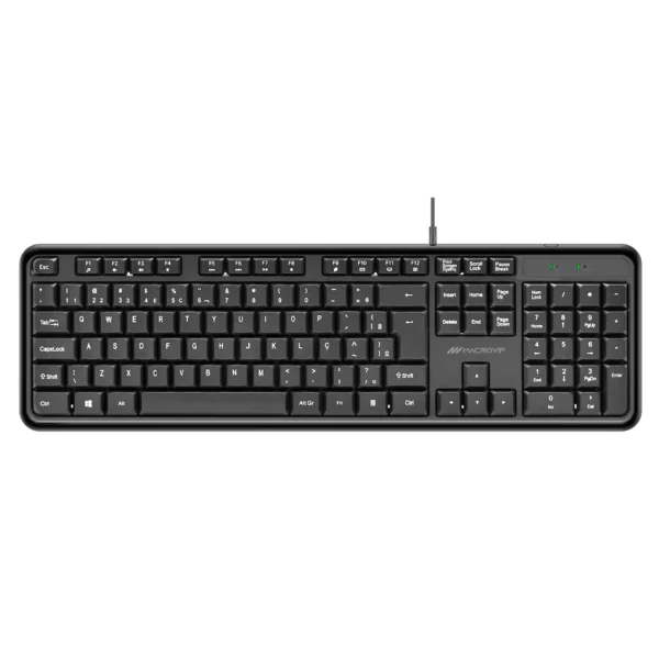 Teclado Silencioso Macrovip K234U Com fio USB - Português