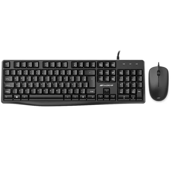 Combo Teclado e Mouse Macrovip MK100U Com fio USB - Português