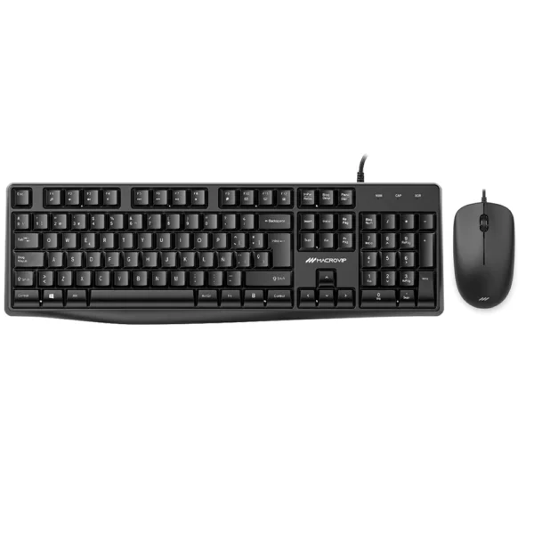 Combo Teclado e Mouse Macrovip MK100U Com Fio USB - Espanhol