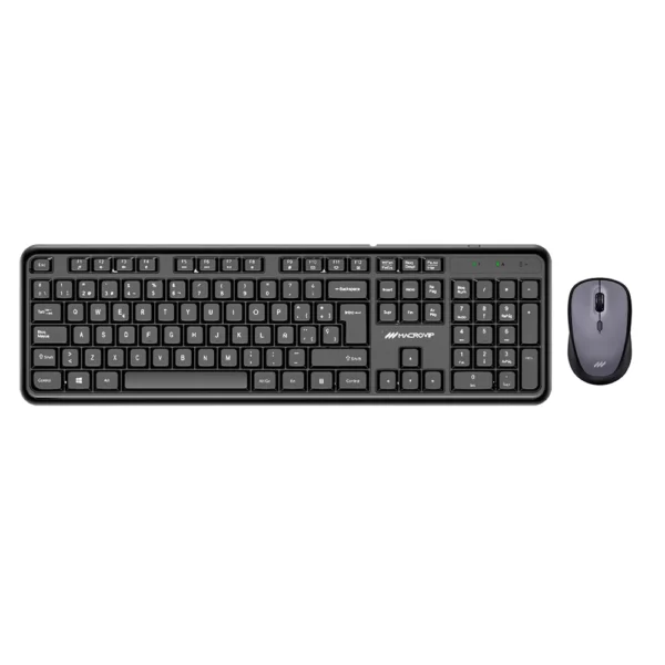 Combo Teclado e Mouse Silencioso Macrovip MK300W Wireless USB - Espanhol