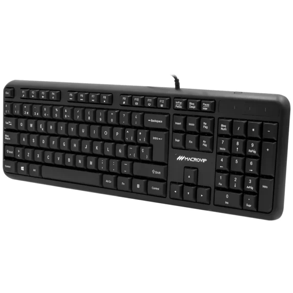Teclado Silencioso Macrovip K234U Com fio USB - Espanhol - Imagem 3