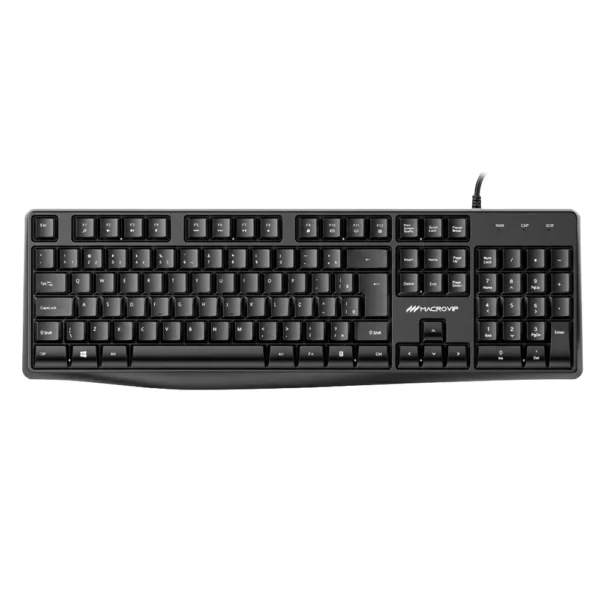 Teclado Macrovip K801U Com fio USB - Português