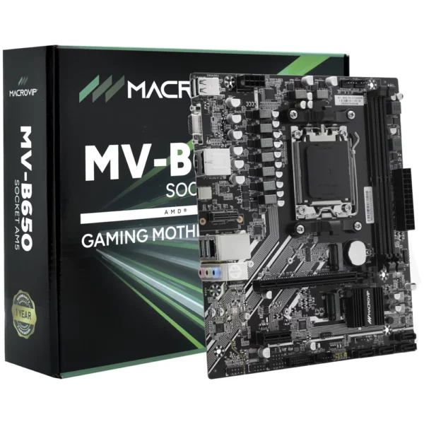 Placa Mãe Macrovip MV-B650 Socket AM5 / VGA / DDR5
