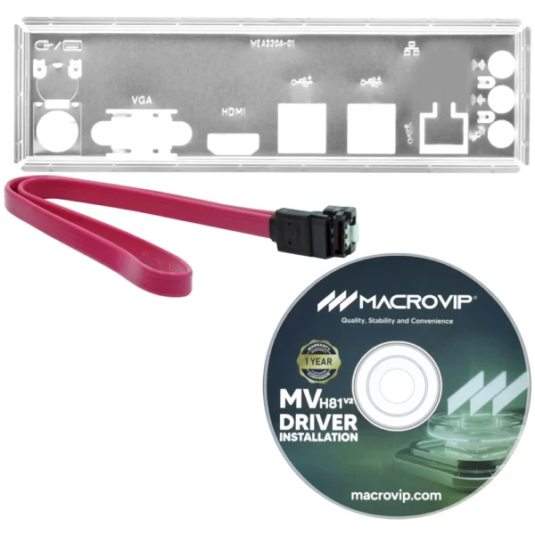 Placa Madre Macrovip MV-H81V2 Socket LGA 1150 / VGA / DDR3 - Imagen 3