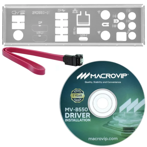 Placa Madre Macrovip MV-B550 Socket AM4 / DDR4 - Imagen 3