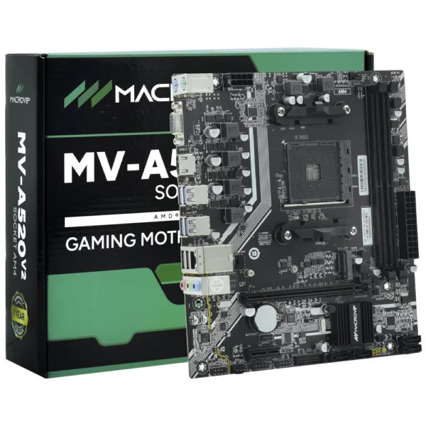 Placa Mãe Macrovip MV-A520V2 Socket AM4 / VGA / DDR4