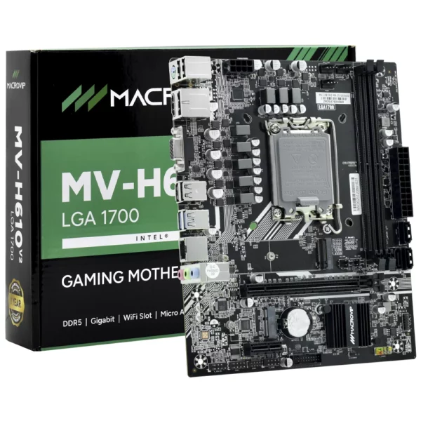 Placa Mãe Macrovip MV-H610V2 Socket LGA 1700 / DDR5