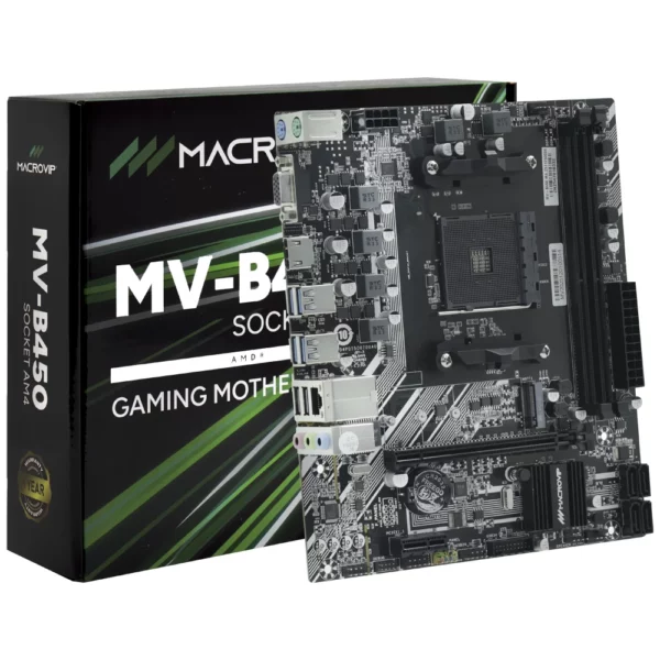 Placa Mãe Macrovip MV-B450 Socket AM4 / VGA / DDR4