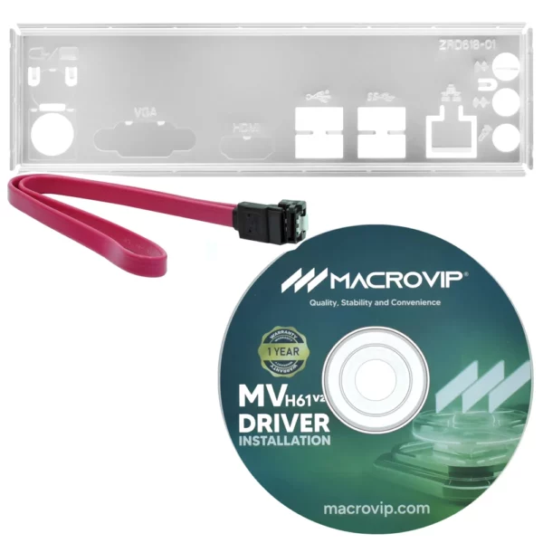 Placa Madre Macrovip MV-H61V2 Socket LGA 1155 / VGA / DDR3 - Imagen 4