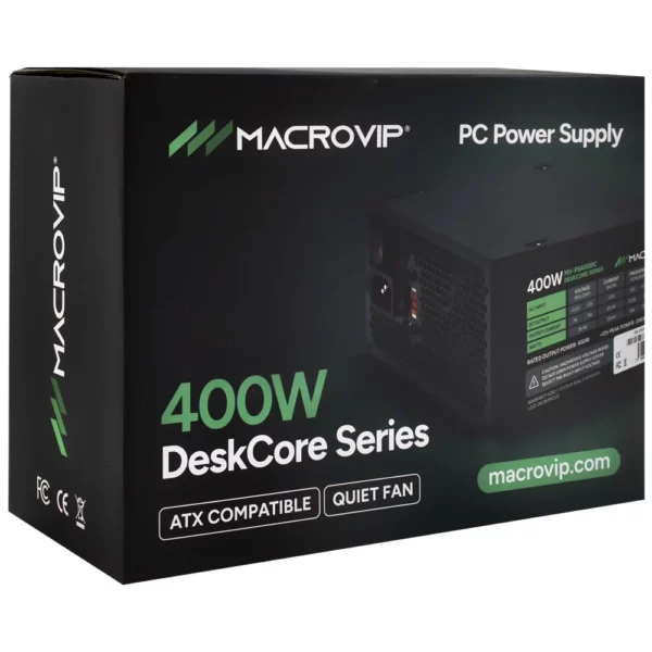 Fonte de Energia Macrovip DeskCore 400W ATX MV-PS400DC - Imagem 4