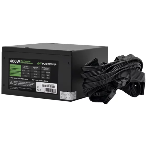 Fonte de Energia Macrovip DeskCore 400W ATX MV-PS400DC - Imagem 2